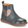 Chaussures Fille Arcade Boots Bisgaard MAGGIE Marine / Argenté