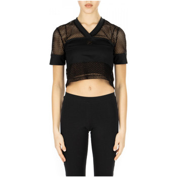 Vêtements Femme T-shirts & Polos Fitness Fila NIVEO CROPPED TEE Noir
