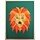 Maison & Déco Votre article a été ajouté aux préférés Polygone Origami Lion Orange Jaune Vert