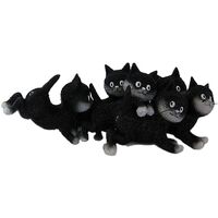 Maison & Déco Statuettes et figurines Parastone Statuette La Récrée - Les chats par Dubout Noir