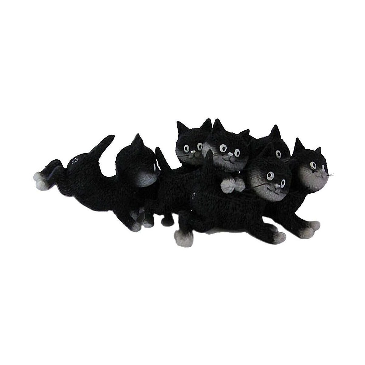 Maison & Déco Statuettes et figurines Parastone Statuette La Récrée - Les chats par Dubout Noir
