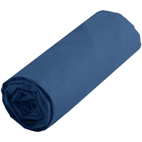 Drap Housse Uni Chantilly En Draps housse Stof Drap housse uni 160 x 200 cm - Blue Jean Bleu