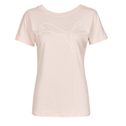 Vêtements Femme T-shirts manches courtes Match Puma TRAIN FAVORITE JERSEY CAT TEE Rose