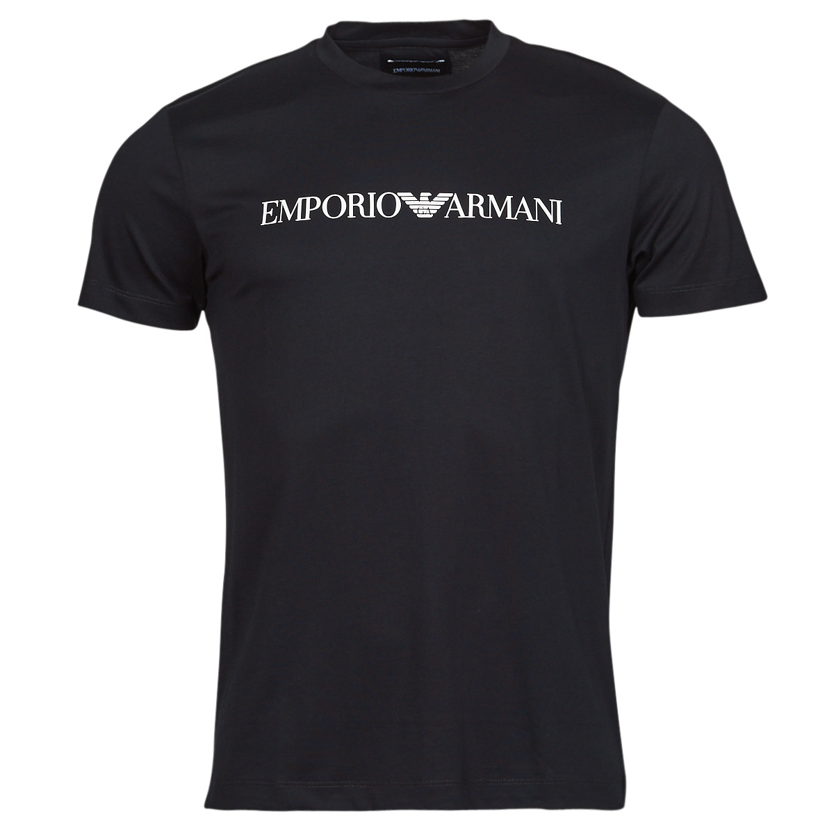 Logo-print T-Shirt Emporio Armani en coloris Noir Femme Vêtements Tops T-shirts 