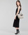 Vêtements Femme Robes courtes Karl Lagerfeld KITTED WRAP DRESS Noir