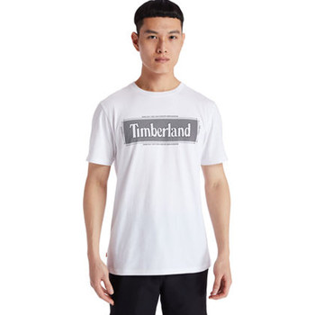 Vêtements Homme T-shirts manches courtes Timberland Tfo yc ss graphic Blanc
