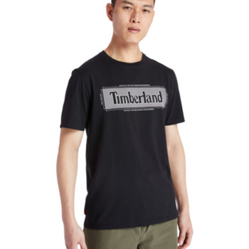 Vêtements Homme T-shirts manches courtes Timberland Tfo yc ss graphic Noir