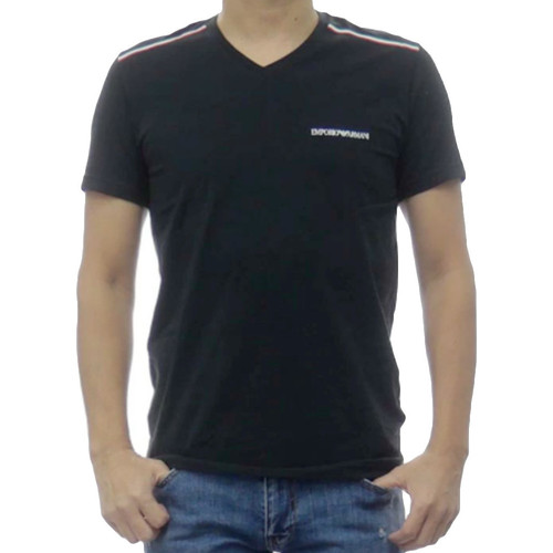 Vêtements Homme T-shirts manches courtes Emporio Armani Classic logo Noir