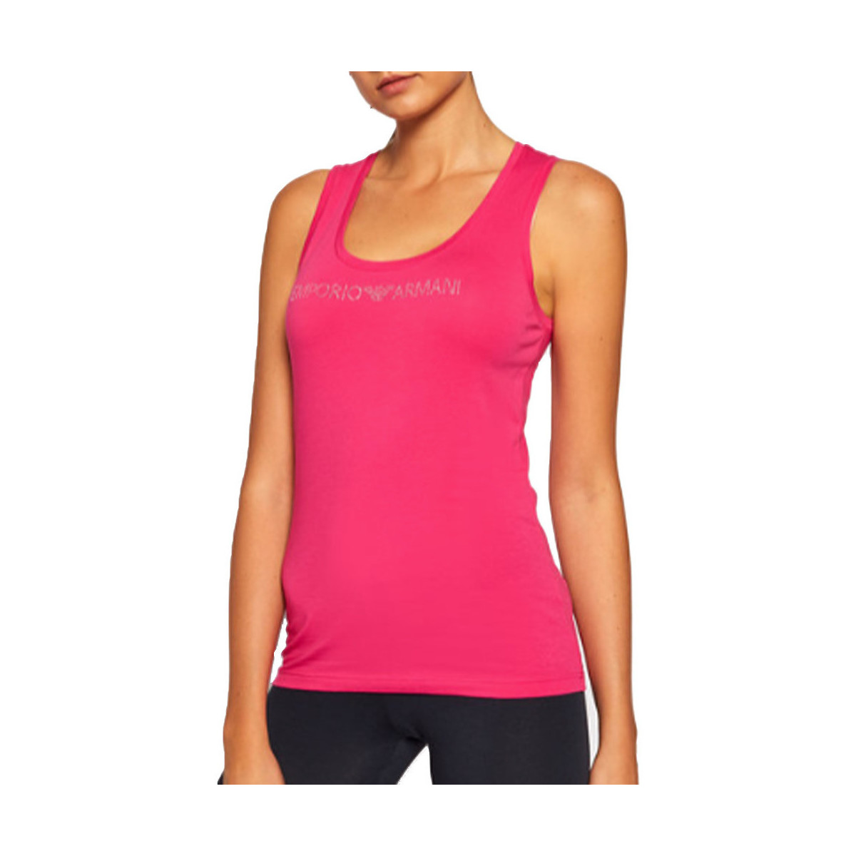 Vêtements Femme Débardeurs / T-shirts sans manche Emporio Armani Pop pink Rose