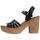 Chaussures Femme Sandales et Nu-pieds Walk & Fly KATYA Noir