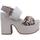 Chaussures Femme Sandales et Nu-pieds Mou HH SANDAL METALLIC LOGO ( 03B) Gris