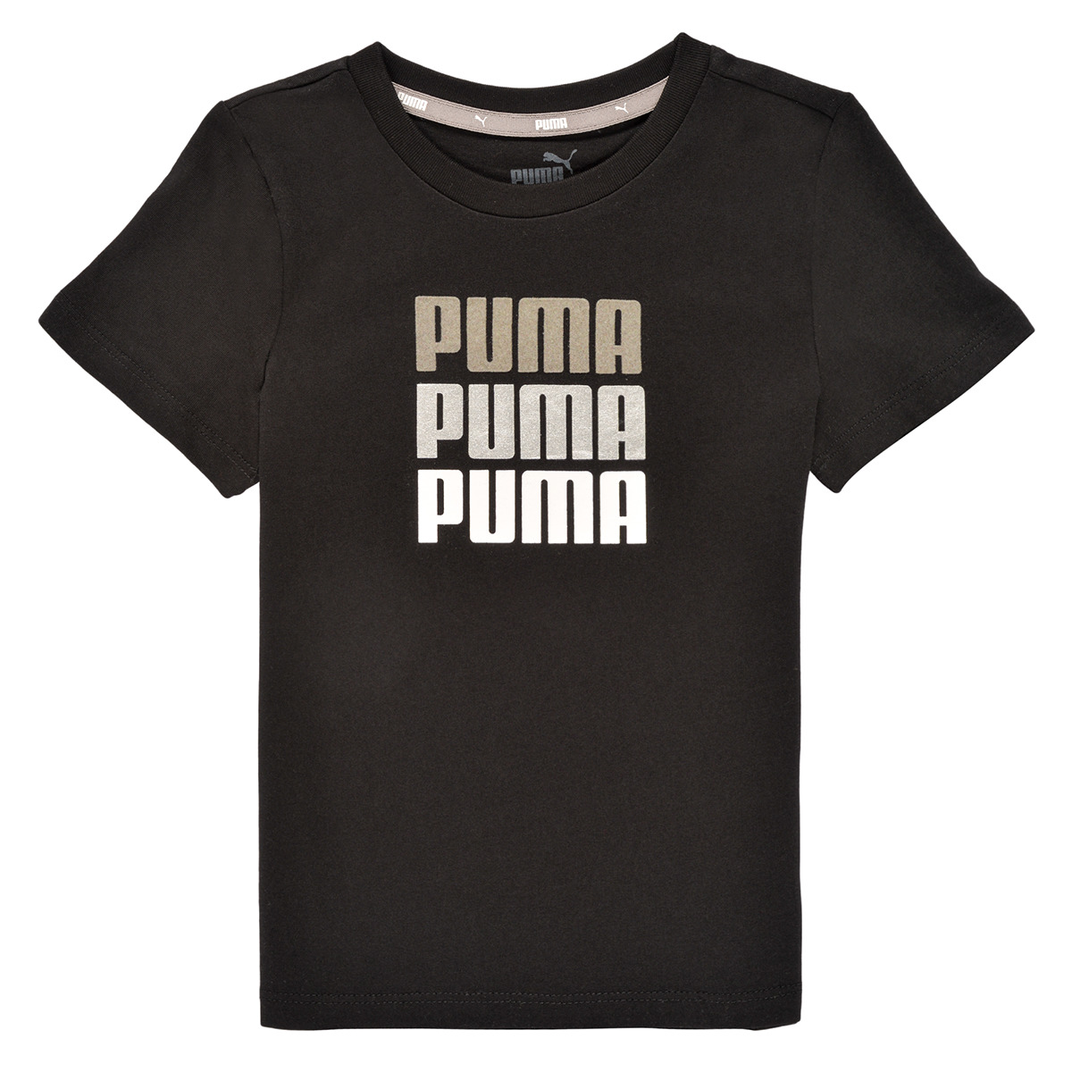 Vêtements Fille T-shirts manches courtes Puma laranja ALPHA TEE Noir