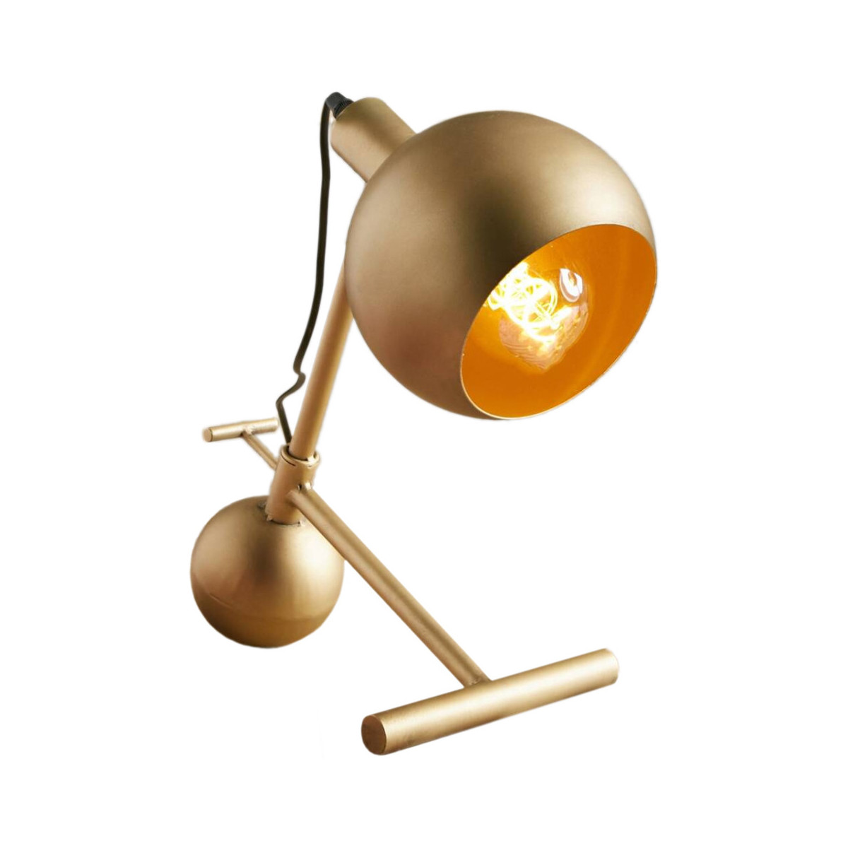Maison & Déco Lampes à poser Imori Lampe de table AKINA en métal Or Doré