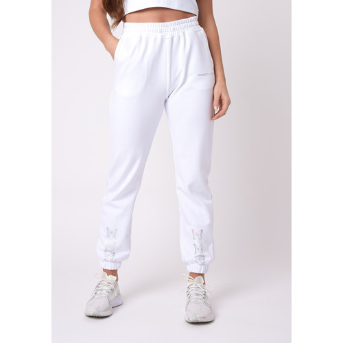 Vêtements Femme Pantalons Gilets / Cardigans Pantalon F214098 Blanc
