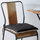 Maison & Déco Galettes de chaise Stof Coussin de chaise - 2 faces Noir et Lin 40 cm Noir