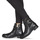 Chaussures Femme Boots Tommy Hilfiger TH HARDWARE ON BELT FLAT BOOT Noir