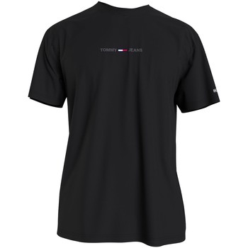 Vêtements T-shirts stampa manches courtes Tommy Jeans T-shirt manches courtes  ref 52580 Noir Noir