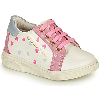 Chaussures Fille Baskets basses Guess MILA Blanc / Rose