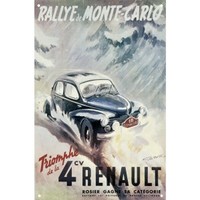 Maison & Déco Affiches / posters Editions Clouet Affiche Rallye de Monté Carlo 50 x 70 cm Gris