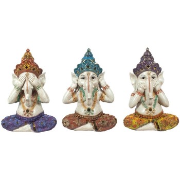 Maison & Déco Statuettes et figurines Signes Grimalt Figure Ganesha 3 Unités Multicolor