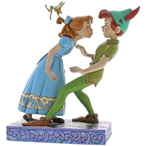Maison & Déco Statuettes et figurines Enesco Figurine de collection Peter Pan et Wendy Vert