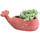 Maison & Déco Vases / caches pots d'intérieur Faye Cache pot baleine rouge 30 cm Rouge