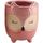 Maison & Déco Vases / caches pots d'intérieur Faye Petit cache pot chouette rose 13 cm Rose