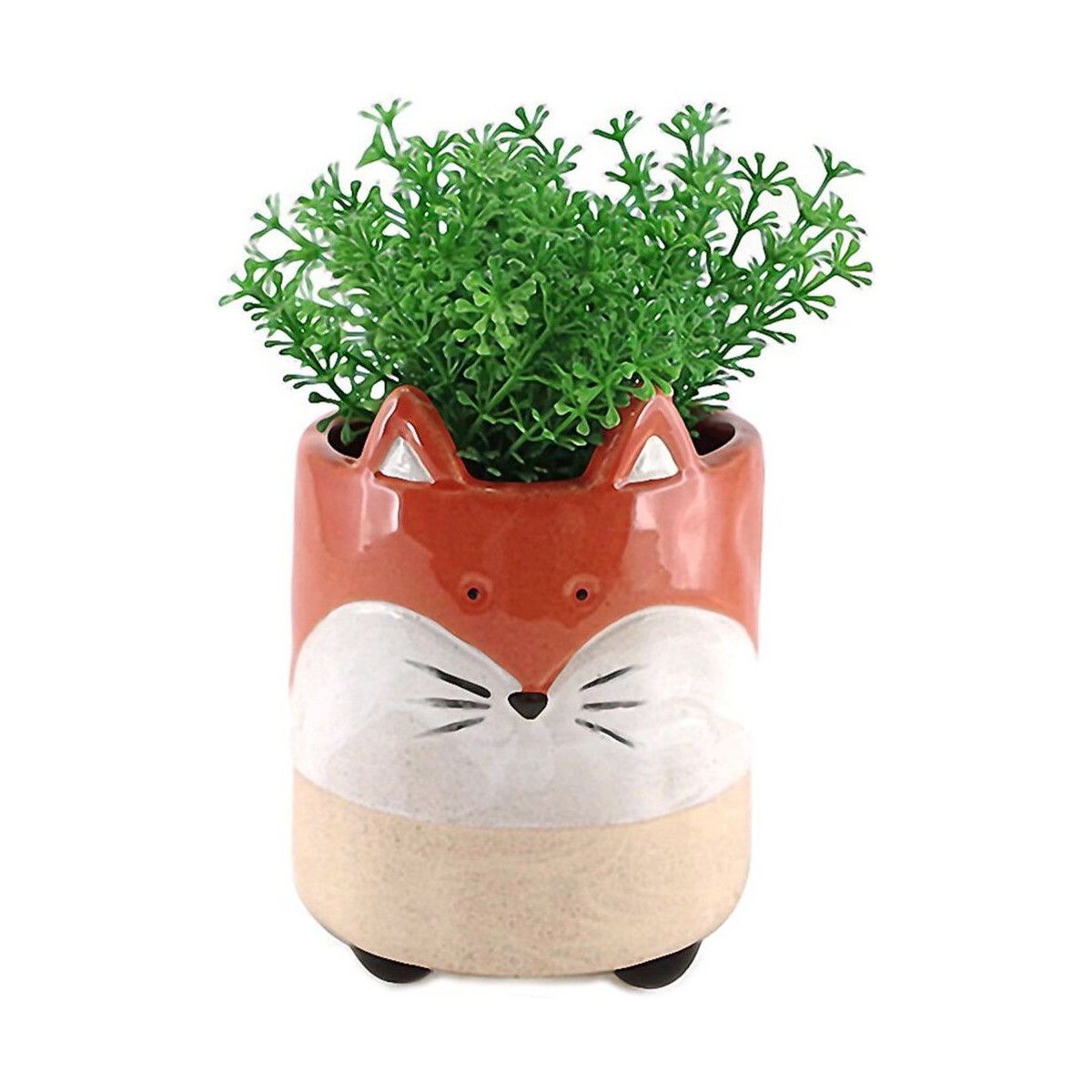 Maison & Déco Vases / caches pots d'intérieur Faye Petit cache-pot en forme de renard 10 cm Orange