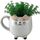 Maison & Déco Vases / caches pots d'intérieur Faye Petit cache pot chat blanc en forme de tasse 12 cm Blanc