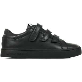 Chaussures Femme Baskets mode Calvin Klein Jeans Cupsole Sneaker Threestrap noir