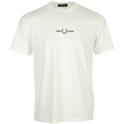 Vêtements Homme T-shirts manches courtes Fred Perry Embroidered T-Shirt Beige