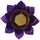 Maison & Déco Bougeoirs / photophores Phoenix Import Porte bougie fleur de lotus violet et argent Violet