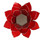 Regarde Le Ciel Bougeoirs / photophores Phoenix Import Porte Bougie Fleur de Lotus rouge et argent 1er chakra Rouge