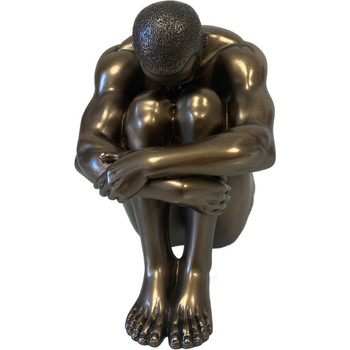 Maison & Déco The North Face Parastone Figurine Véronèse Body Talk en résine - Homme assis 11 cm Doré
