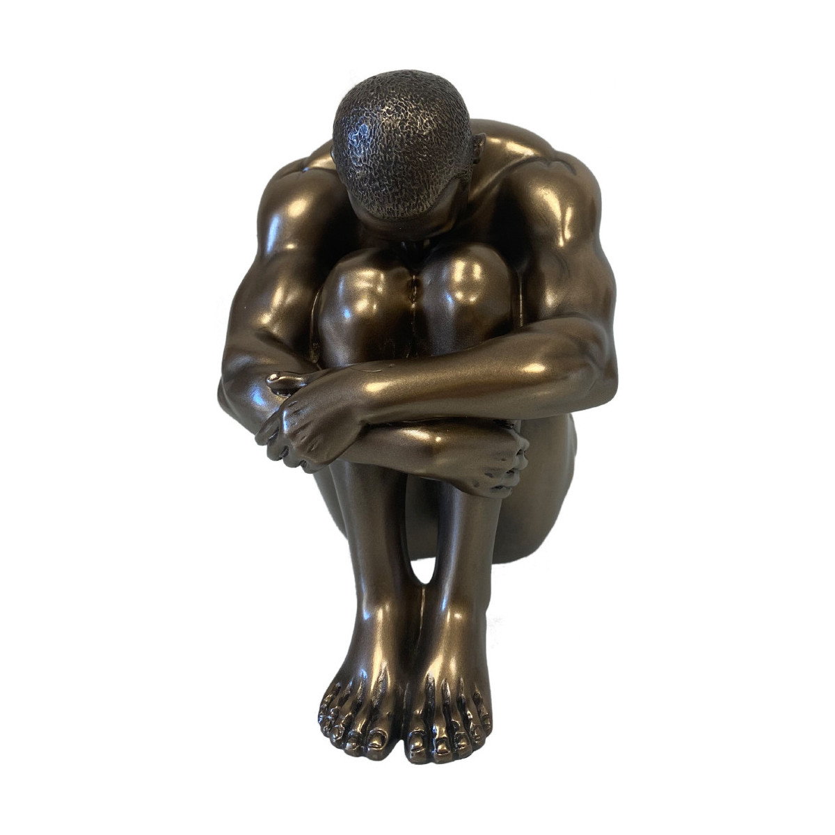 Maison & Déco Statuettes et figurines Parastone Figurine Véronèse Body Talk en résine - Homme assis 11 cm Doré