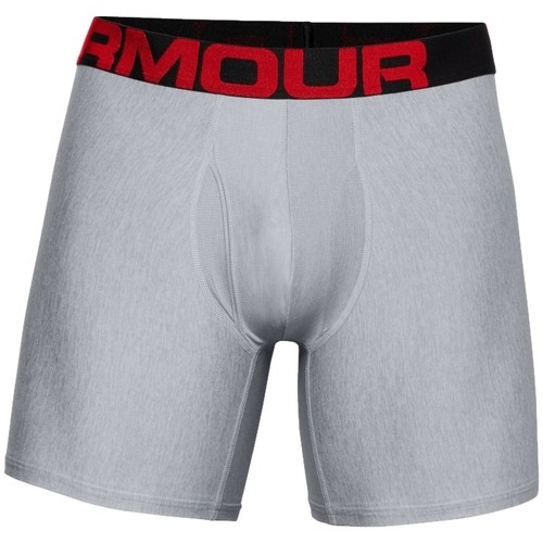 Sous-vêtements Homme Boxers Under ARMOUR mens Charged Tech 6in 2 Pack Gris