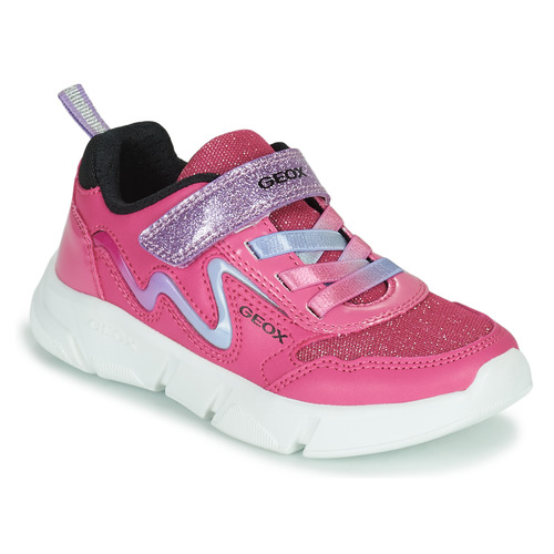 Chaussures Fille Baskets basses Geox ARIL Rose / Violet