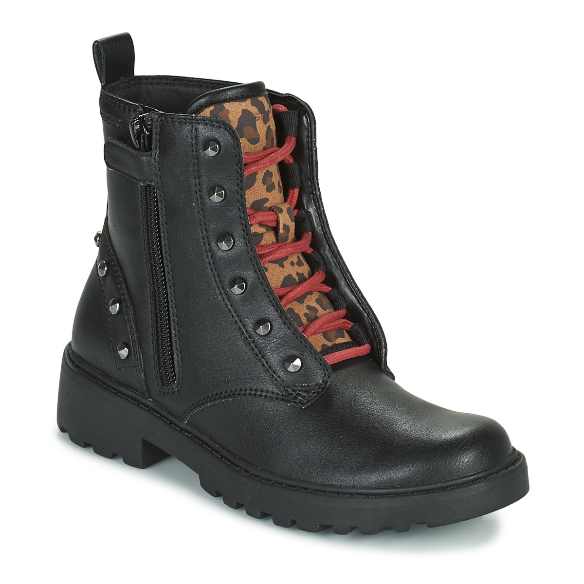 Chaussures Fille boot Boots Geox CASEY Noir