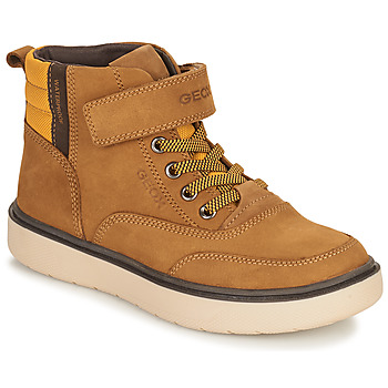 Chaussures Garçon Boots Geox RIDDOCK WPF Camel