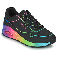 Chaussures Femme Baskets basses Skechers UNO Noir / Multicolore