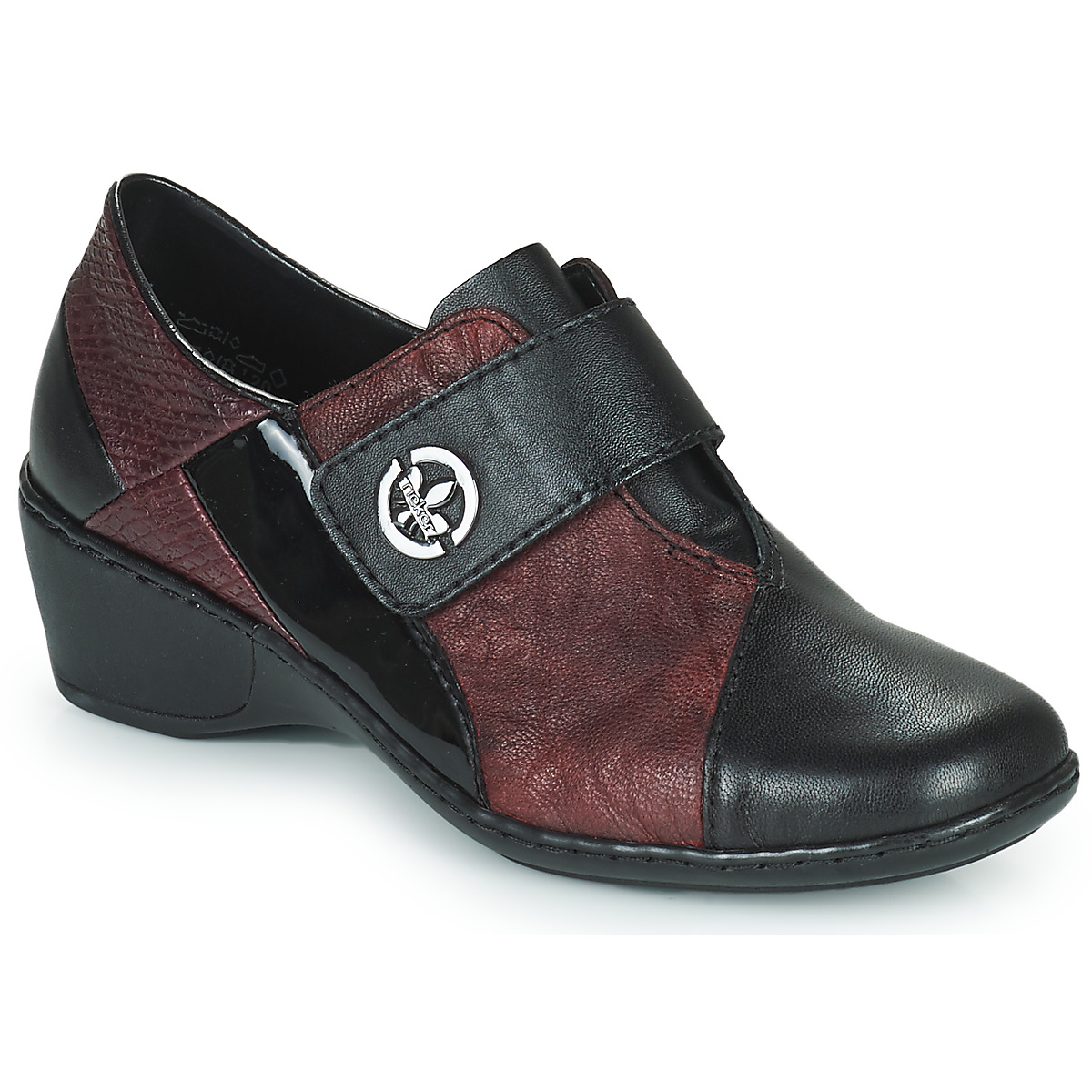 Chaussures Femme Low boots head Rieker HANTAR Noir / Bordeaux