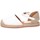 Chaussures Fille Espadrilles Unisa YADIRA 21 NT WHITE Blanc