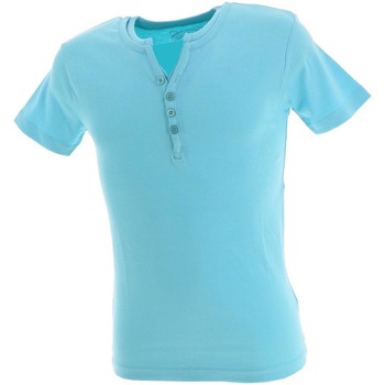 Vêtements Homme T-shirts manches courtes La Maison Blaggio Theo lt blue mc tee Bleu