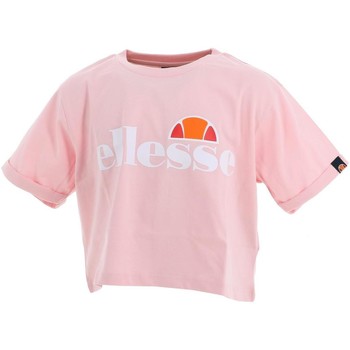 Vêtements Fille T-shirts manches courtes Ellesse Nicky rose girl teeshirt court Rose