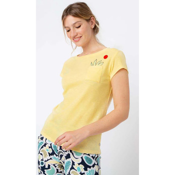 Vêtements Femme T-shirts manches courtes TBS Tee-shirt POLINTEE lemon