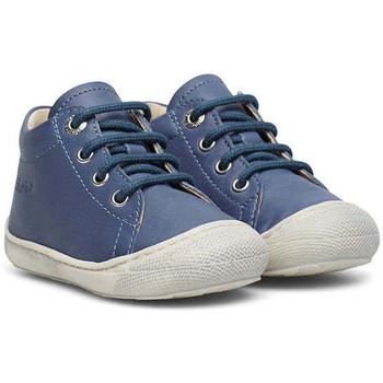 Baskets montantes Naturino COCOON-petites chaussures premiers pas en cuir nappa bleu - Chaussures Basket montante Enfant 65 