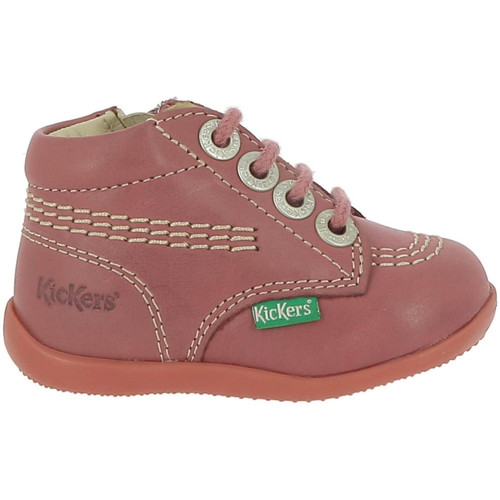 Boots Fille Kickers BILLYZIP-2 Rose - Chaussures Boot Enfant 49 