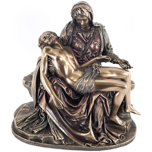 Nat et Nin Lampe En Forme De Pierre Signes Grimalt Statuette La Pietà de Michel-Ange 16 cm - Veronese Design Doré