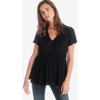 Vêtements Femme T-shirt Beige à Motif Le Temps des Cerises Top moni noir Noir