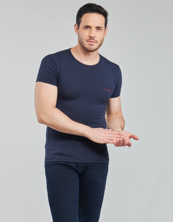 Vêtements Homme T-shirts manches courtes Emporio Armani MONOGRAM X2 Marine